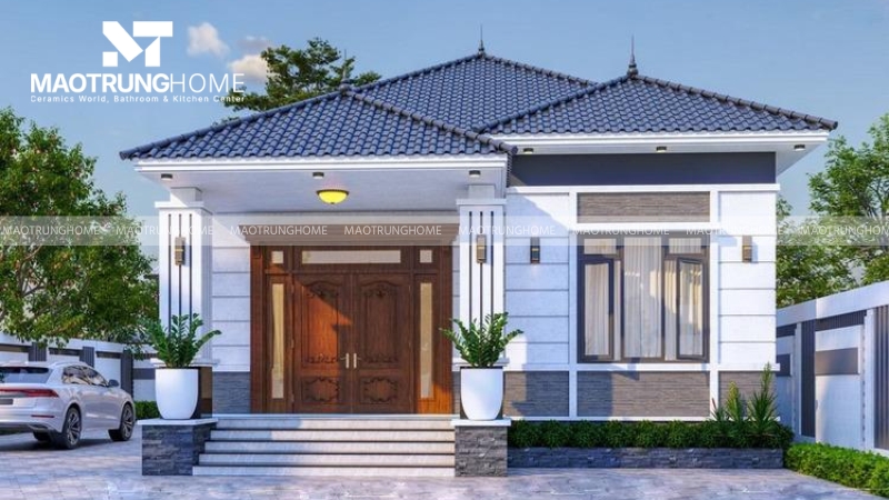 Mẫu nhà mái Nhật mang lại cảm giác ấm cúng, yên bình
