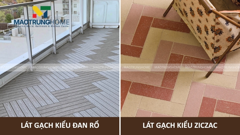 Lát đan rổ và ziczac