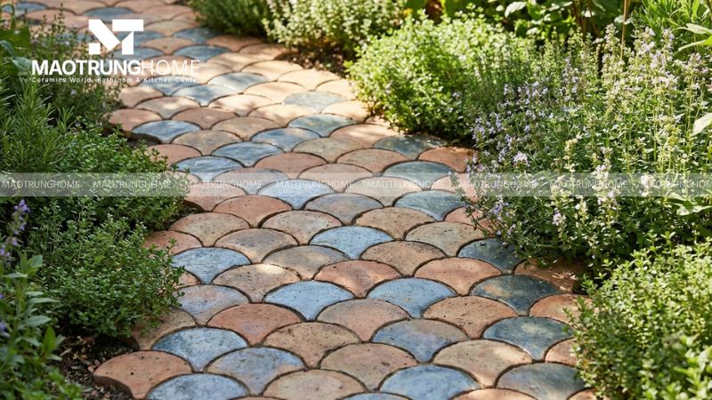 Gạch ốp sân vườn ngoại thất