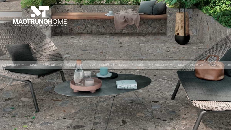 Gạch terrazzo cho sân vườn ấn tượng