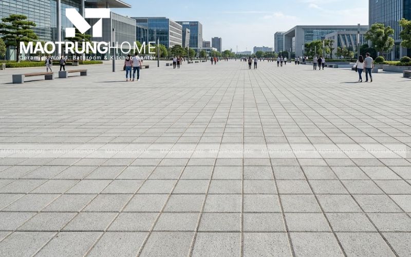 Mẫu gạch block tự chèn không nung 30×30 chịu lực tốt cho khu vực bãi đậu xe.