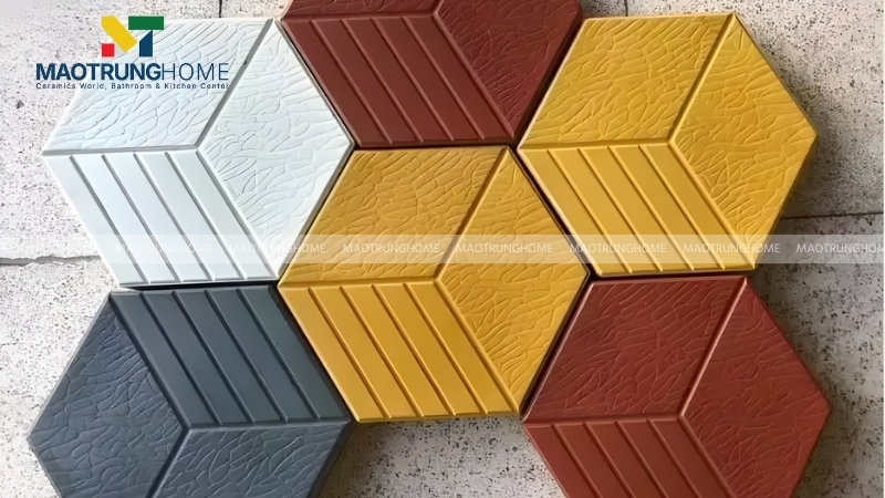 Gạch lục giác là dòng vật liệu ốp lát có thiết kế sáu cạnh đối xứng