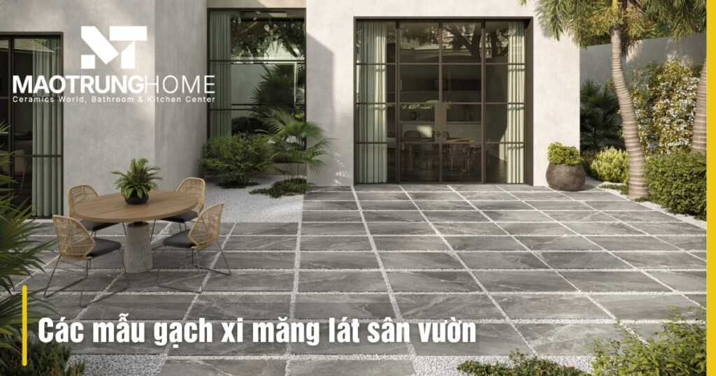Các mẫu gạch lát sân vườn