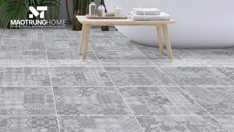Việc vệ sinh ron gạch đúng cách giúp tổng thể không gian sáng sủa
