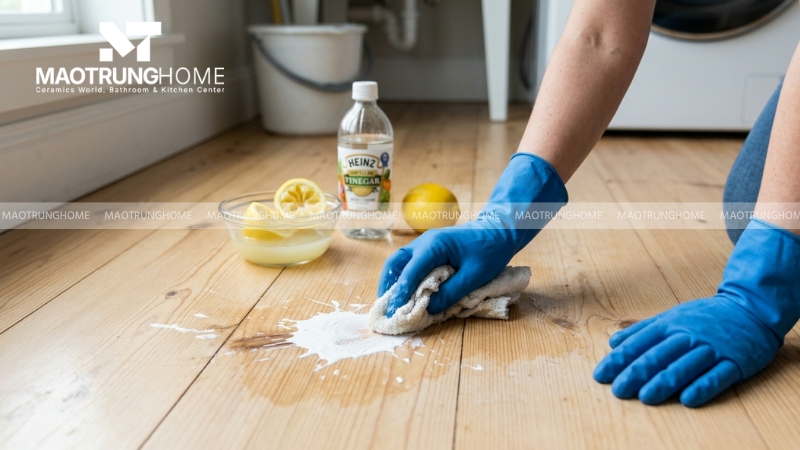 Giấm và chanh an toàn tẩy vết sơn