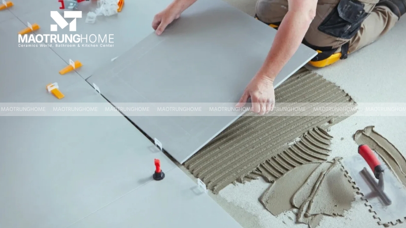 Chuẩn bị dụng cụ và vật tư trước khi lát nền