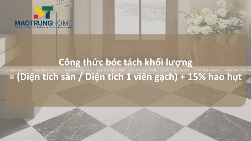 Công thức tính khối lượng gạch hao hụt chính xác