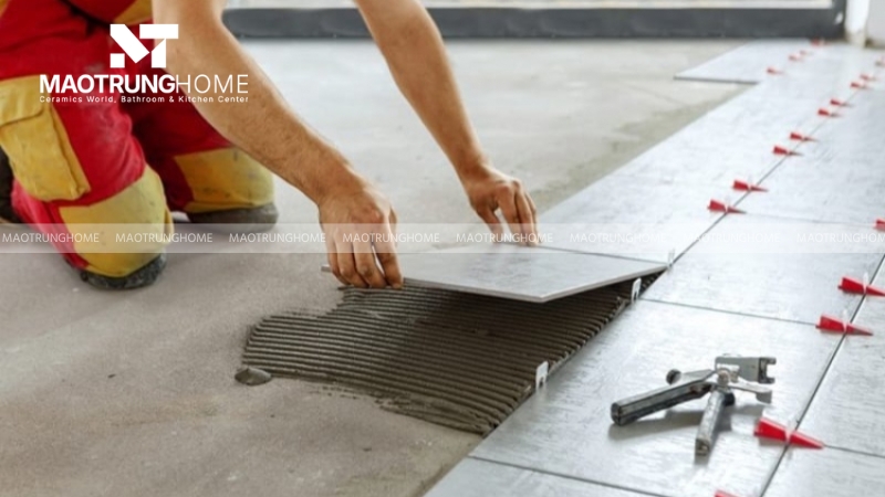 Ưu tiên chọn gạch kích thước 60x60cm