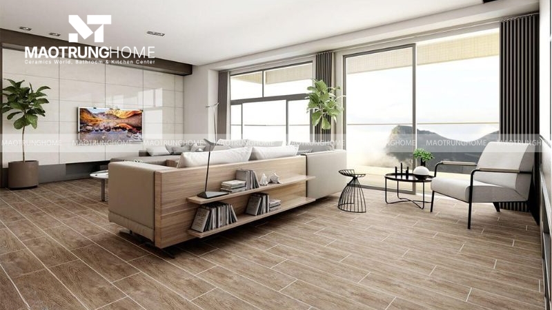 Lát gạch so le mang lại hiệu ứng chiều sâu