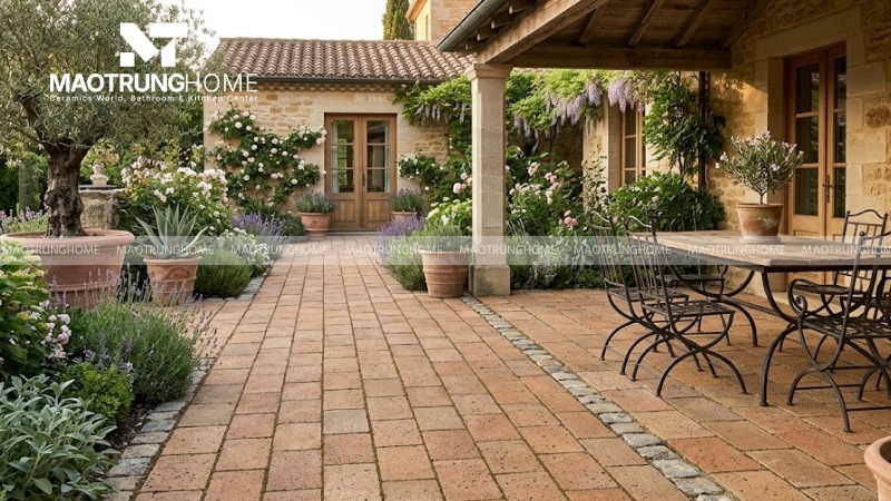 Mẫu gạch granite giả cổ cho không gian mộc mạc (Mẫu 4)