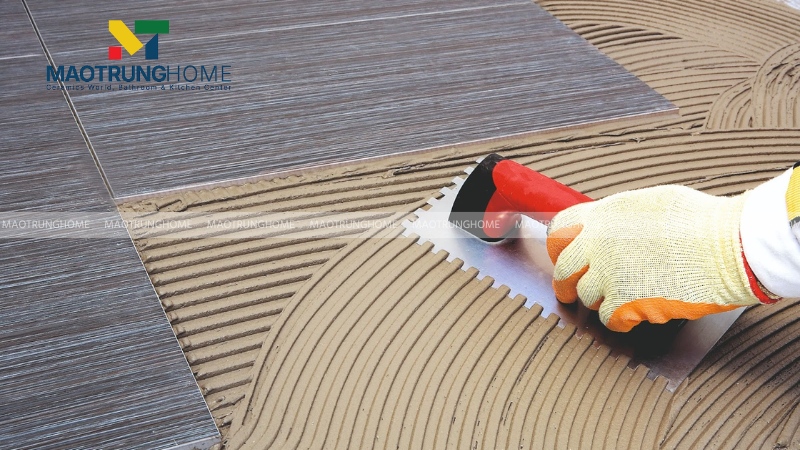 Cần sử dụng keo dán gạch chống thấm chuyên dụng khi lát gạch granite