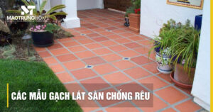 Top các mẫu gạch lát sân chống rêu mốc bền đẹp, an toàn