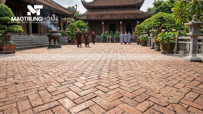 Gạch đất nung và gạch gốm cổ truyền thống (Mẫu 7)