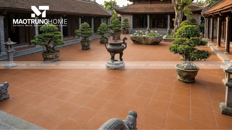 Gạch porcelain nhám giả cổ chống rêu mốc (Mẫu 2)
