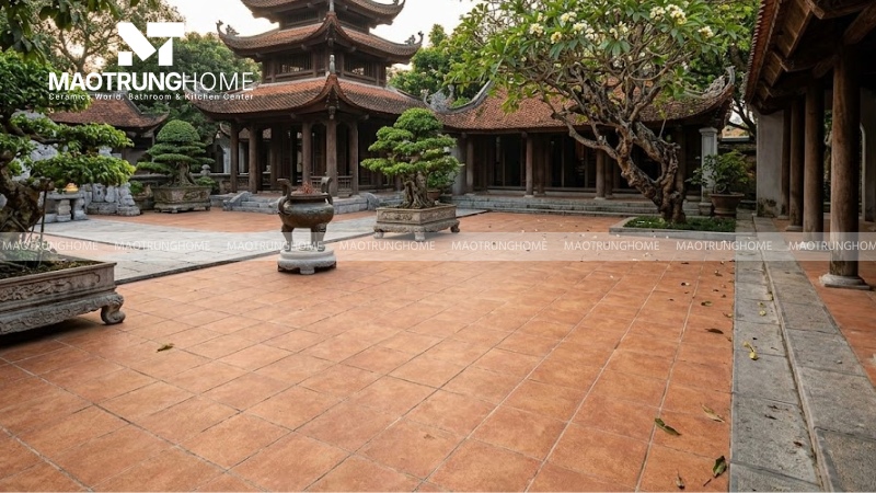 Gạch porcelain nhám giả cổ chống rêu mốc (Mẫu 3)