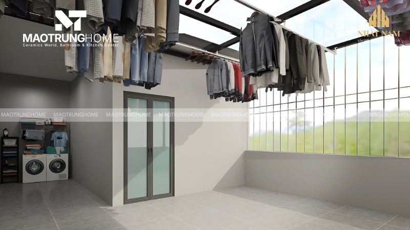 Gạch lát nền phơi đồ cần nhiều tính chất đặc biệt khi chịu các tác động vật lý môi trường