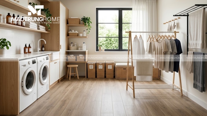 Gạch giả gỗ chống trơn ngoài trời (Mẫu 7)