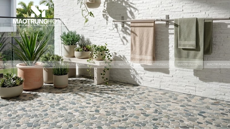 Gạch Terrazzo và gạch giả sỏi (Mẫu 5)