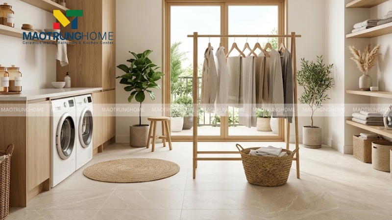 Gạch Porcelain vân đá bề mặt nhám (Mẫu 6)