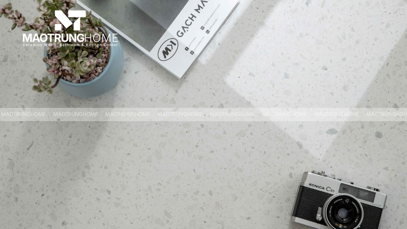 Maika sở hữu tính thẩm mỹ qua công nghệ in bề mặt, đặc biệt là gạch Terrazzo