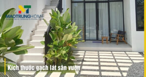Kích thước gạch lát sân vườn