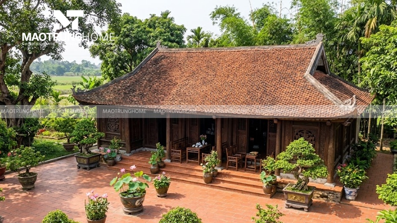 Mẫu nhà 3 gian mái ngói truyền thống (Mẫu 2)