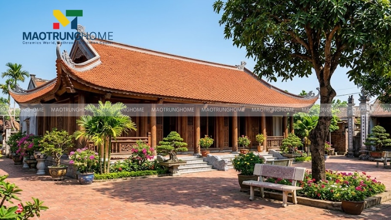 Mẫu nhà 3 gian mái ngói truyền thống (Mẫu 3)