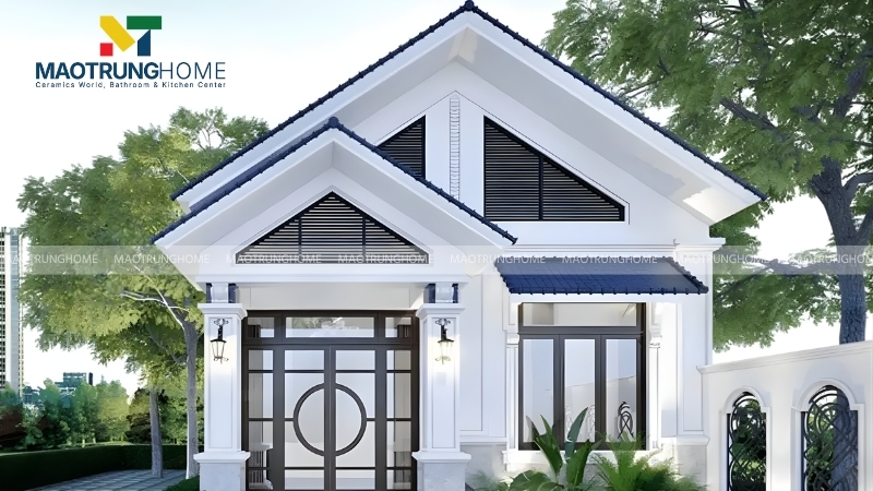Mẫu nhà cấp 4 mái Thái phong cách sang trọng