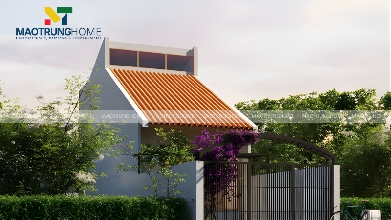 Nhà cấp 4 mái ngói gác lửng ấm áp