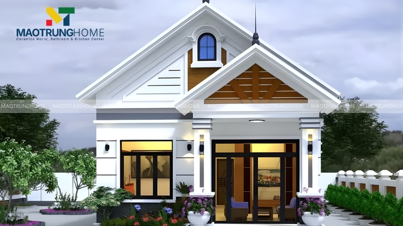 Kiểu dáng mái Thái giúp ngôi nhà trông cao ráo