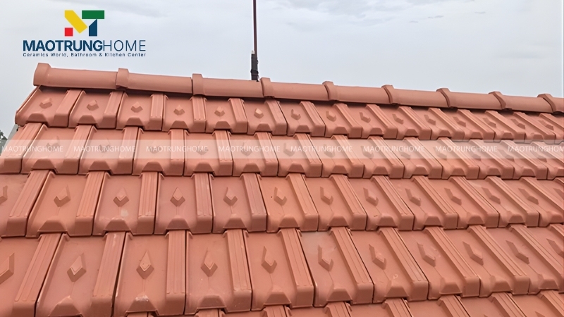 Dòng ngói 22 viên/m2 từ đất sét nung vẫn là lựa chọn phổ biến cho các công trình nhà ở dân dụng