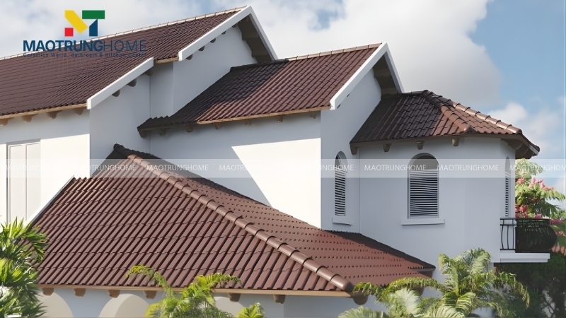 Mẫu ngói Muji Màu Nâu là lựa chọn tốt cho người mệnh Thổ hoặc Kim
