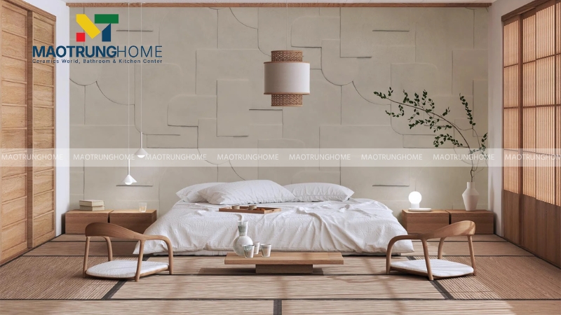 Ứng dụng phong cách Japandi cho không gian phòng ngủ