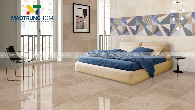 Nên chọn gạch lát nền tone màu trung tính và dễ chịu để tạo ảnh hưởng tâm lý tốt