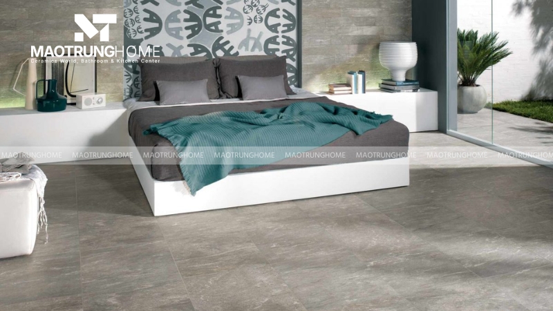 Nên chọn gạch lát nền khổ lớn cho phòng ngủ kích thước lớn