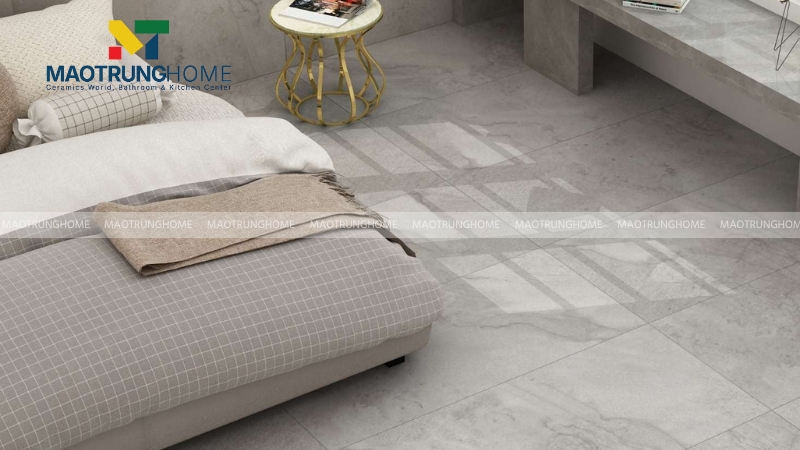 Gạch vân đá tự nhiên tông xám hiện đại