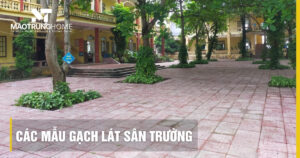Top 5 mẫu gạch lát sân trường bền đẹp chống trơn trượt tốt nhất