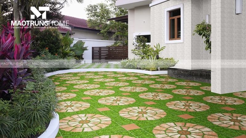 Tông màu xanh lá mang lại cảm giác dịu mát