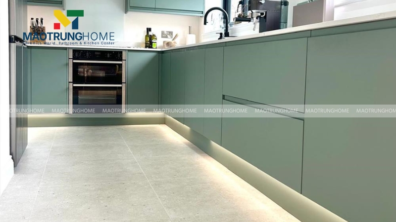Chọn gạch lát nền cho khu vực bếp trong nhà nhỏ