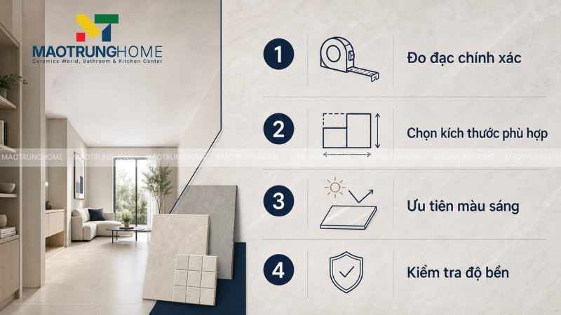 Checklist nhanh trước khi chốt mua gạch cho nhà nhỏ