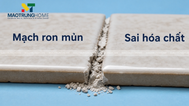 Keo chà ron bị mủn vỡ do lạm dụng hóa chất sai cách