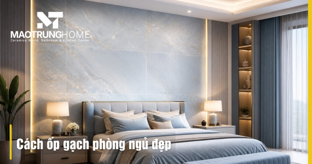 Cách ốp gạch phòng ngủ