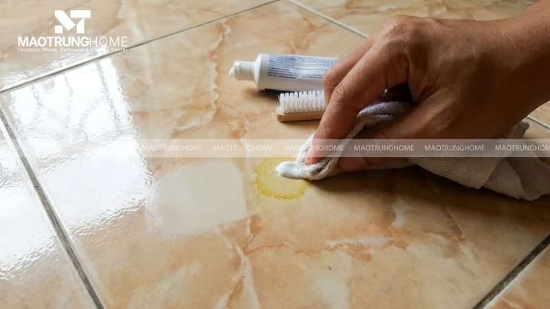 Sử dụng kem đánh răng cho diện tích nhỏ