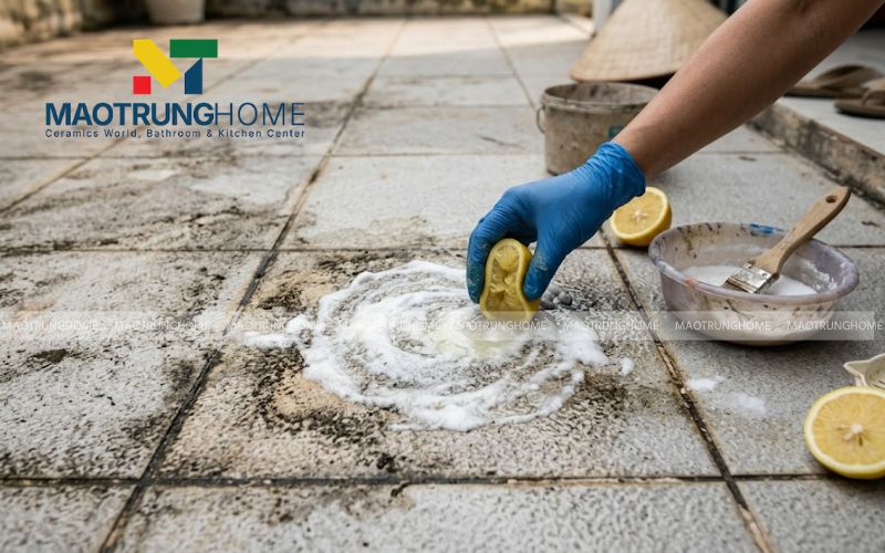 Sử dụng hỗn hợp baking soda và chanh