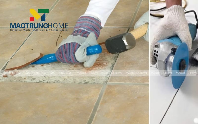 Xử lý bề mặt nền và gạch ốp lát
