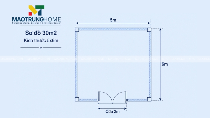 Ví dụ thực tiễn dự toán vật tư gạch 80x80 cho phòng 30m2