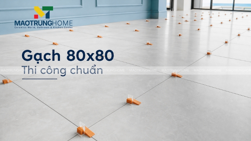 Việc sử dụng ke cân bằng là cần thiết đối với thi công gạch khổ lớn