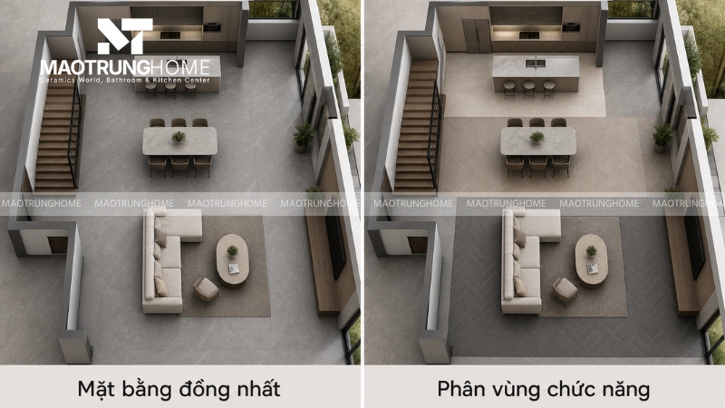 Các trường phái quy hoạch gạch lát nền