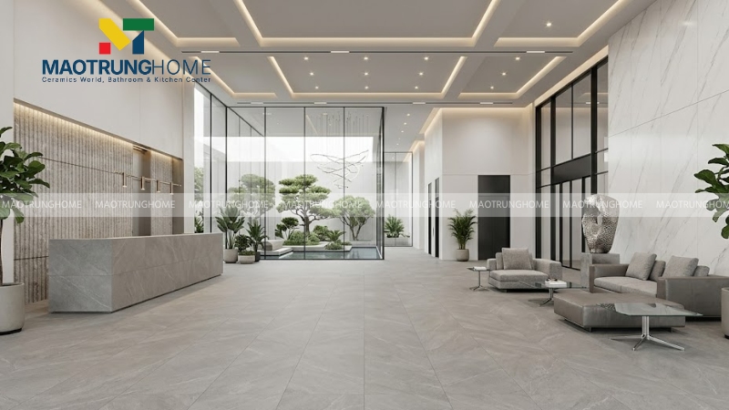 Mẫu lát sảnh phong cách hiện đại và tối giản (Mẫu 10)