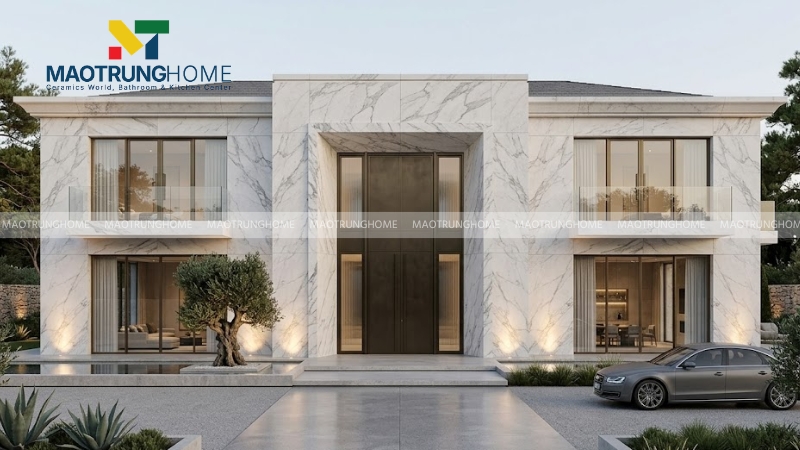 Đá marble trắng tự nhiên (Mẫu 3)